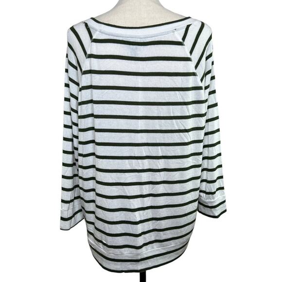 Mix by 41 Hawthorn 3/4 Sleeve Striped Top Size XXL - Picture 2 of 5